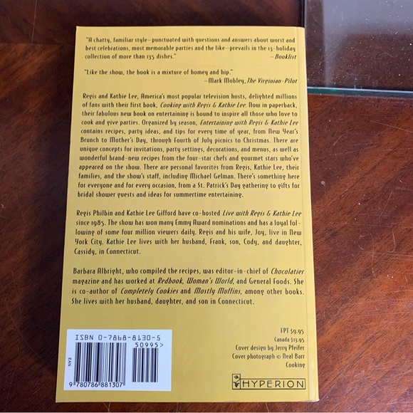 Entertaining with Regis and Kathie Lee Book Regis Philbin & Kathie Lee Gifford - Picture 2 of 4